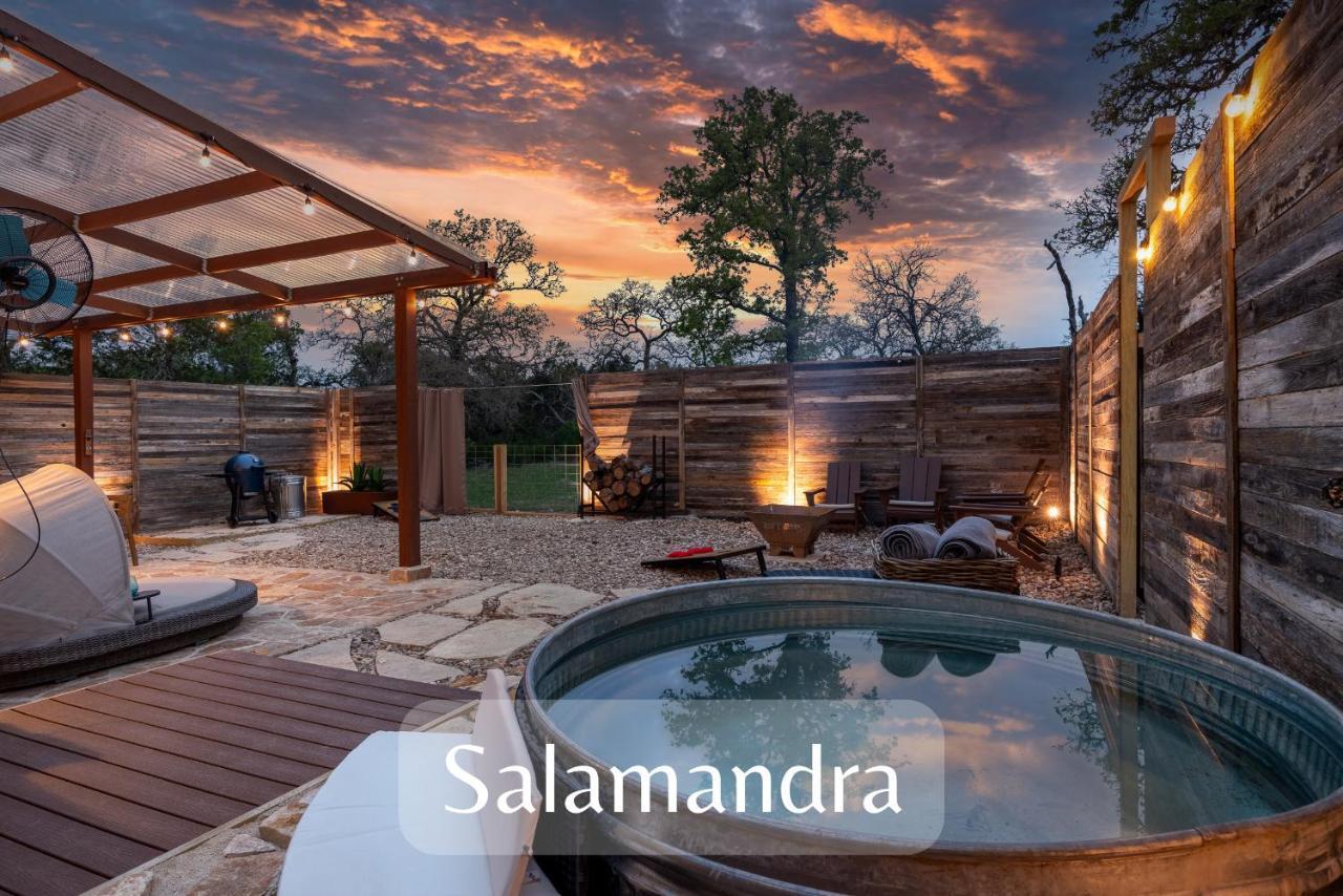 Romantic Tiny Luxury Retreat W Heated Pool, Sauna N Outdoor Shower In Wimberley 10 Acres Экстерьер фото